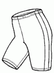 411 GREEN PEPPER SPORTY SPORT SHORTS PATTERN XS - XL